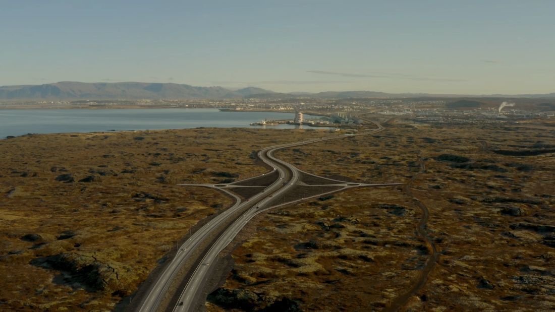 Mislæg gatnamót við Rauðamel en þar er að finna nýtt framtíðar byggingarsvæði Hafnarfjarðar. Mynd: Mannvit
