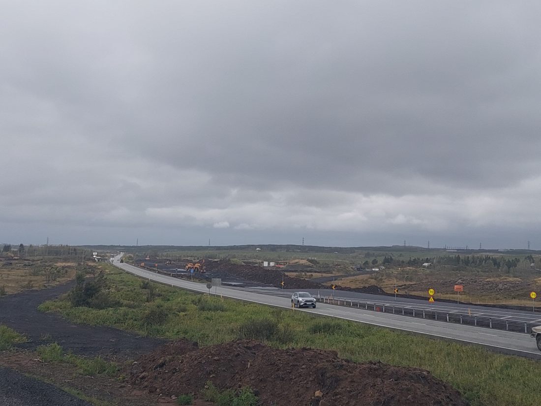 Framkvæmdir við Lögbergsbrekku.