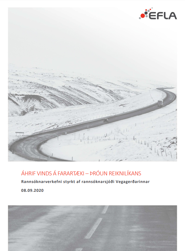 Áhrif vinds á farartæki - þróun reiknilíkans