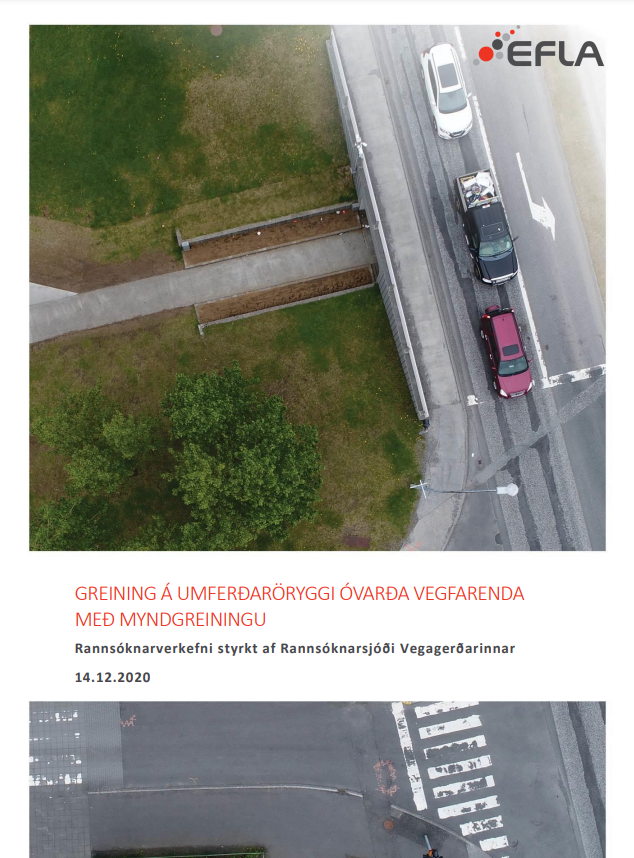 Greining á umferðaröryggi óvarðra vegfarenda með myndgreiningu