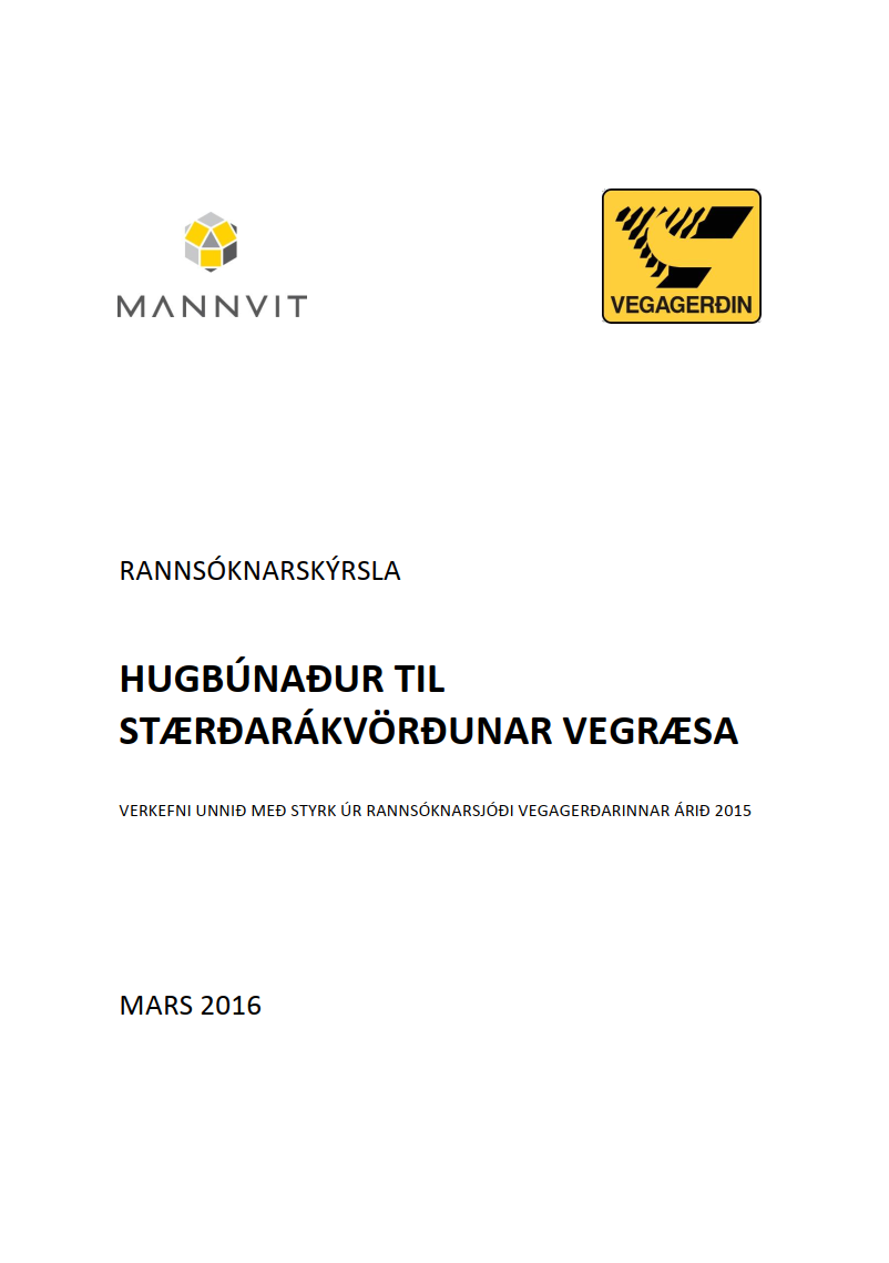 Hugbúnaður til stærðarákvörðunar vegræsa