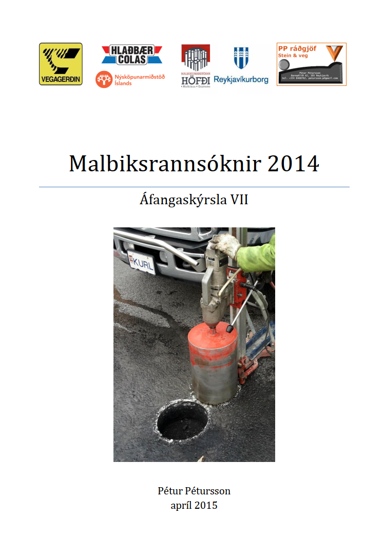 Malbiksrannsóknir 2014 áfangaskýrsla