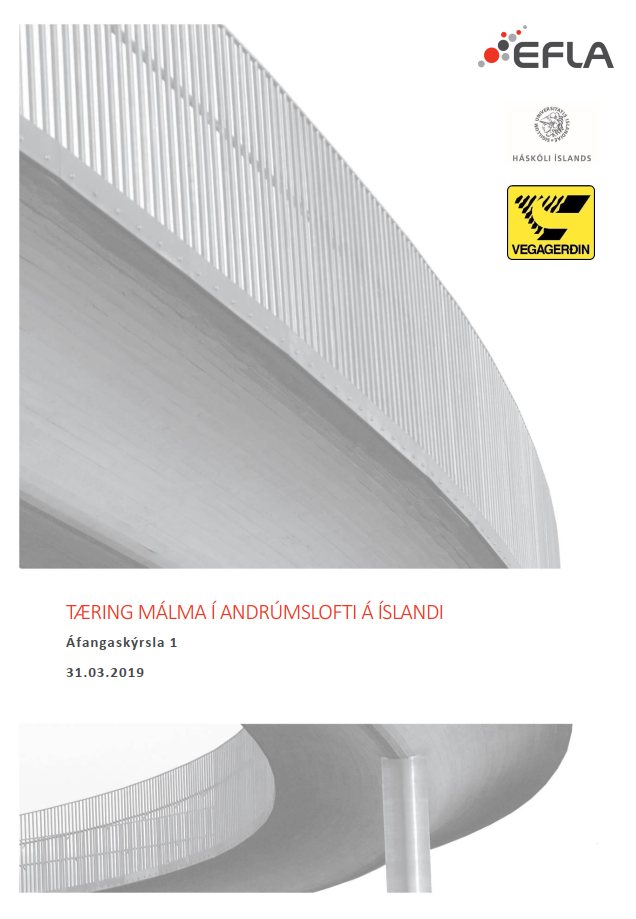tæring málma í andrúmslofti - áfangaskýrsla 1