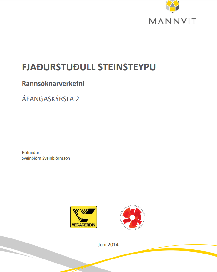 Fjaðurstuðull steinsteypu áfangskýrsla 2
