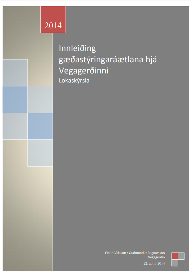 Innleiðing gæðastýringaráætlana