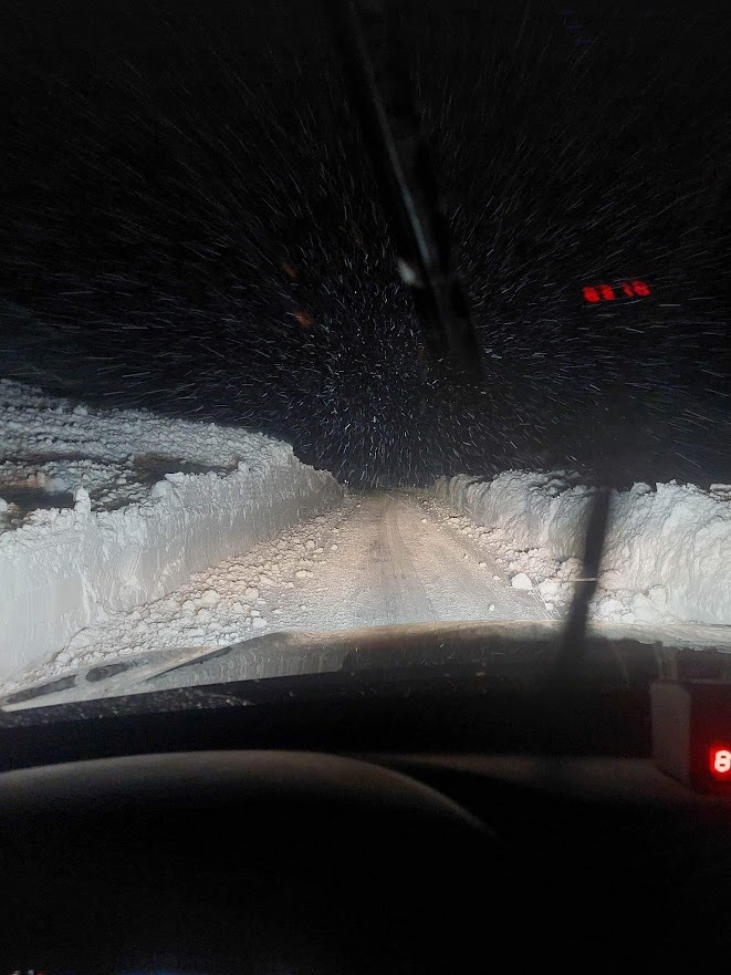 Vel gekk að ryðja veginn.