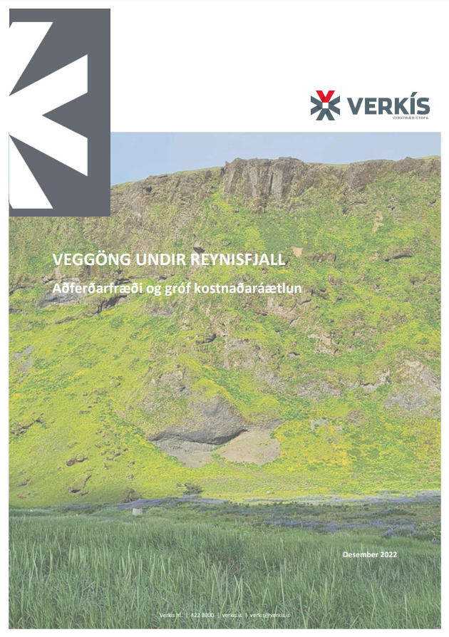 Veggöng gegnum Reynisfjall - Aðferðarfræði og gróf kostnaðaráætlun