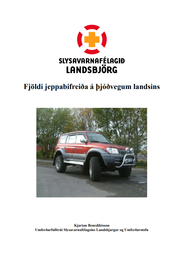 Fjöldi jeppabifreiða á þjóðvegum landsins, Landsbjörg, 2005