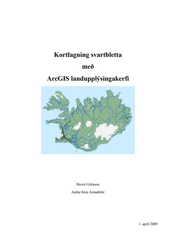 Kortlagning svartbletta með ArcGIS landupplýsingakerfi
