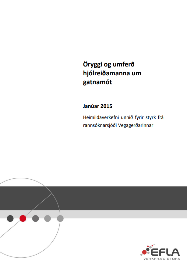 Öryggi og umferð hjólreiðamanna um gatnamót