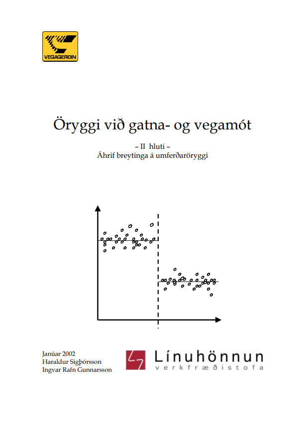 Öryggi við gatna- og vegamót. II hluti - Áhrif breytinga á umferðaröryggi