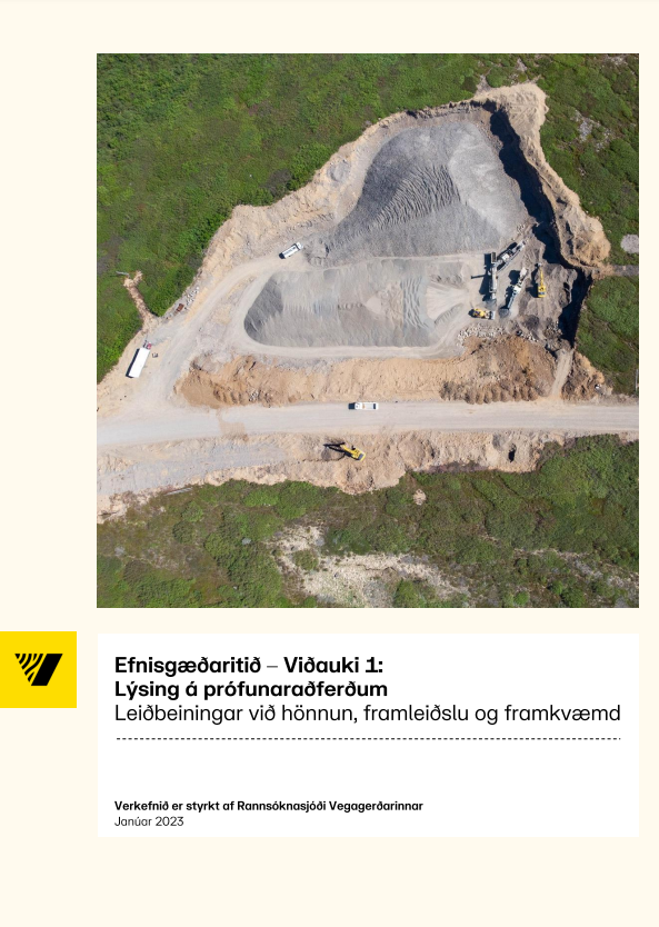 Efnisgæðarit Viðauki 1: Lýsing á prófunaraðferðum