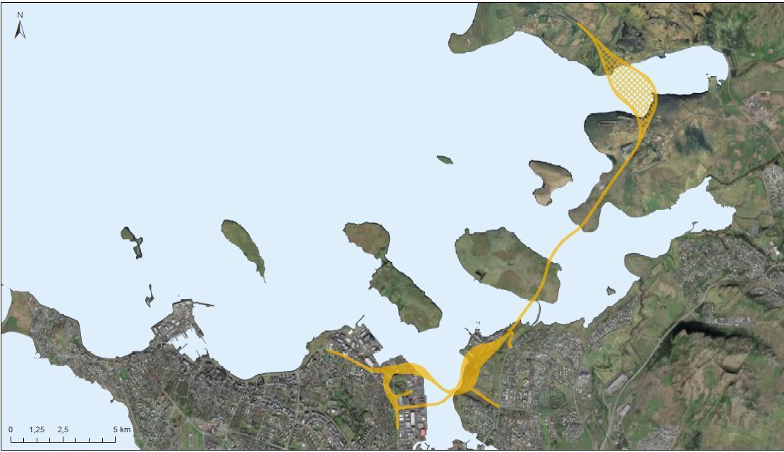 Hér má sjá áhrifasvæði Sundabrautar.