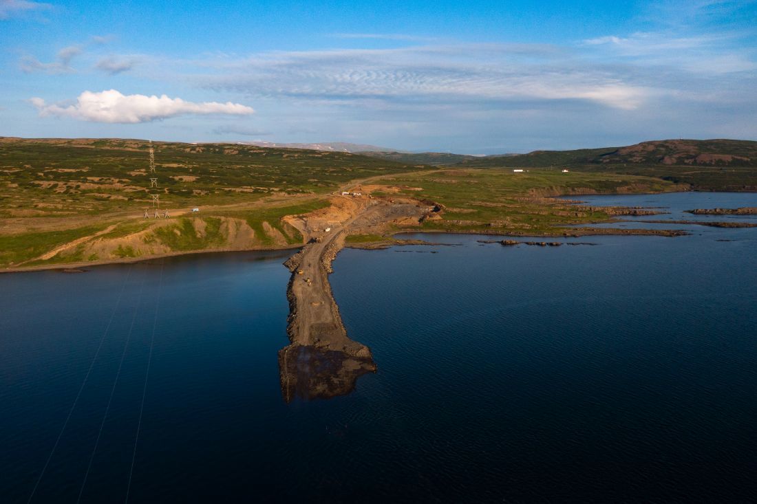 Brúarframkvæmdir í Þorskafirði.