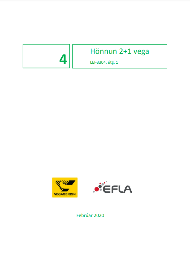 Forsíða - hönnun 2-1 vega