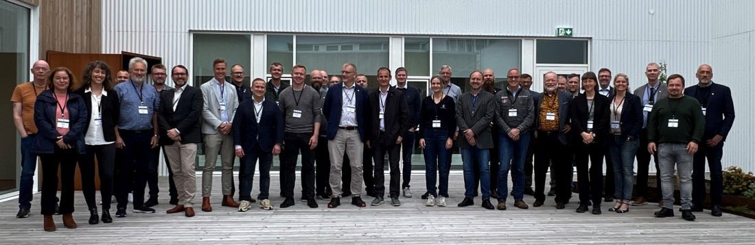 Fundurinn var meðal annars haldinn í nýjum höfuðstöðvum Vegagerðarinnar í Suðurhrauni í Garðabæ.
