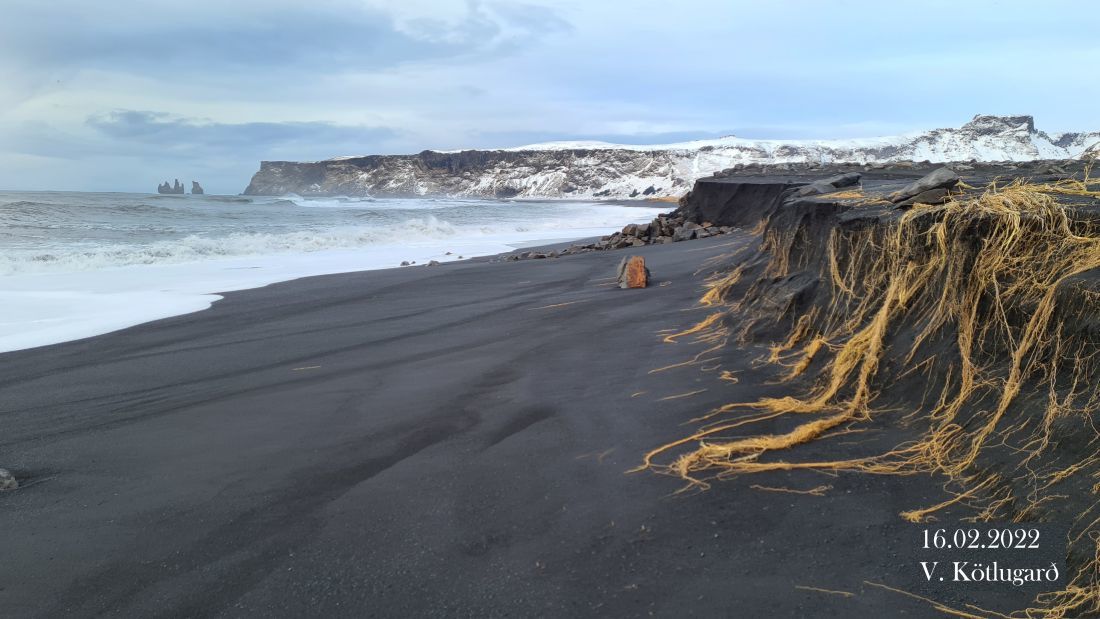 Talsvert rof varð við Kötlugarð. Mynd: Þórir Níels Kjartansson

