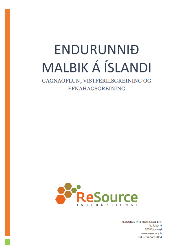 Endurunnið malbik á Íslandi