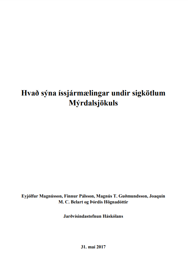 Hvað sýna íssjármælingar undir sigkötlum Mýrdalsjökuls
