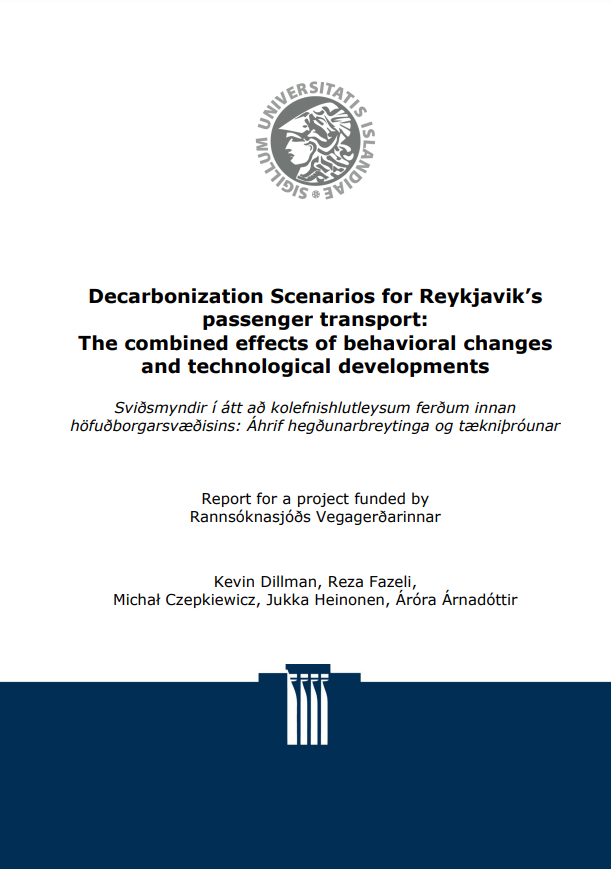 Sviðsmyndir í átt að kolefnishlutlausum ferðum innan höfuðborgarsvæðisins