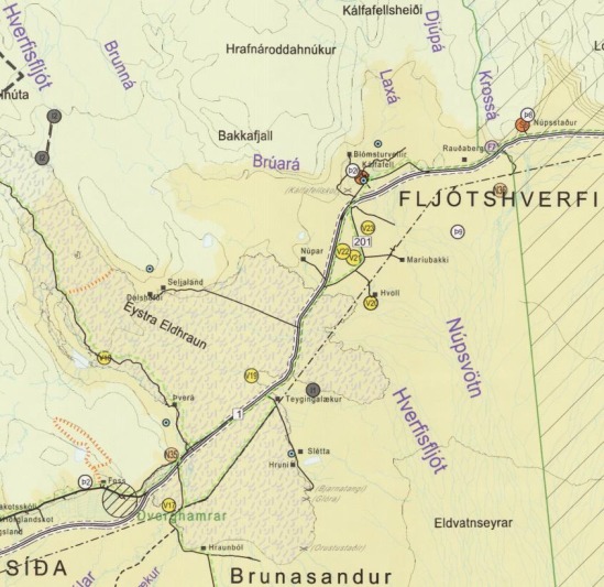 Hverfisfljót - framkvæmdasvæði