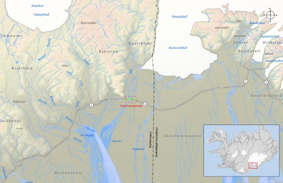 Núpsvötn - framkvæmdasvæði