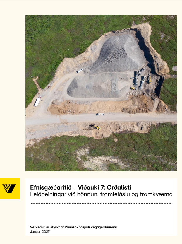 Viðauki 7 - Orðalisti - skilgreiningar og skýringar