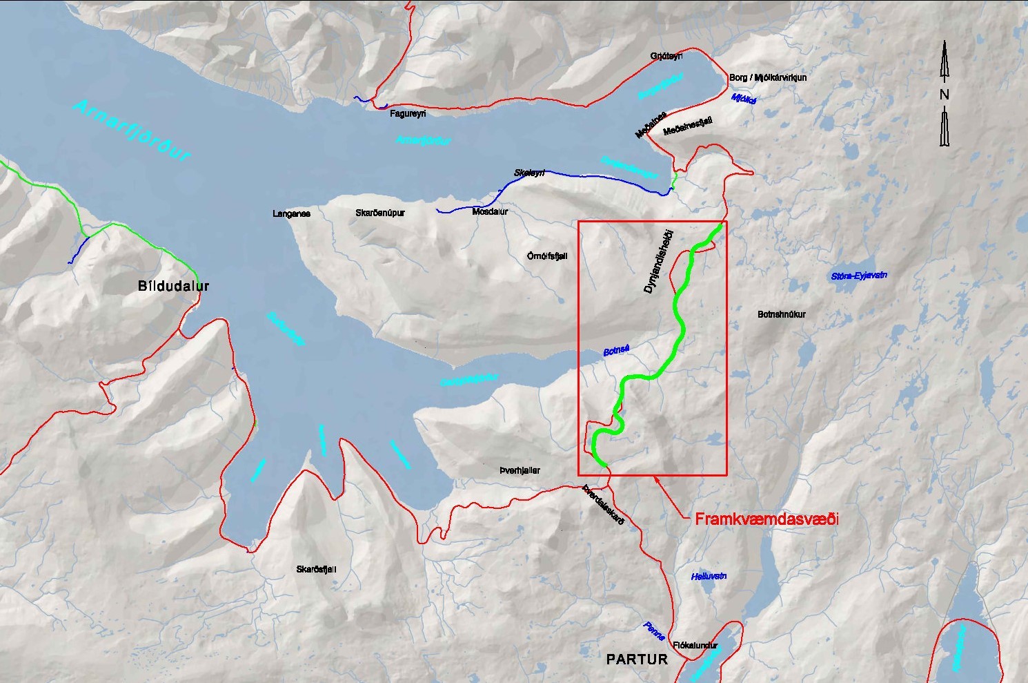 Verkið snýst um nýbyggingu Vestfjarðavegar á um 12,6 km kafla.