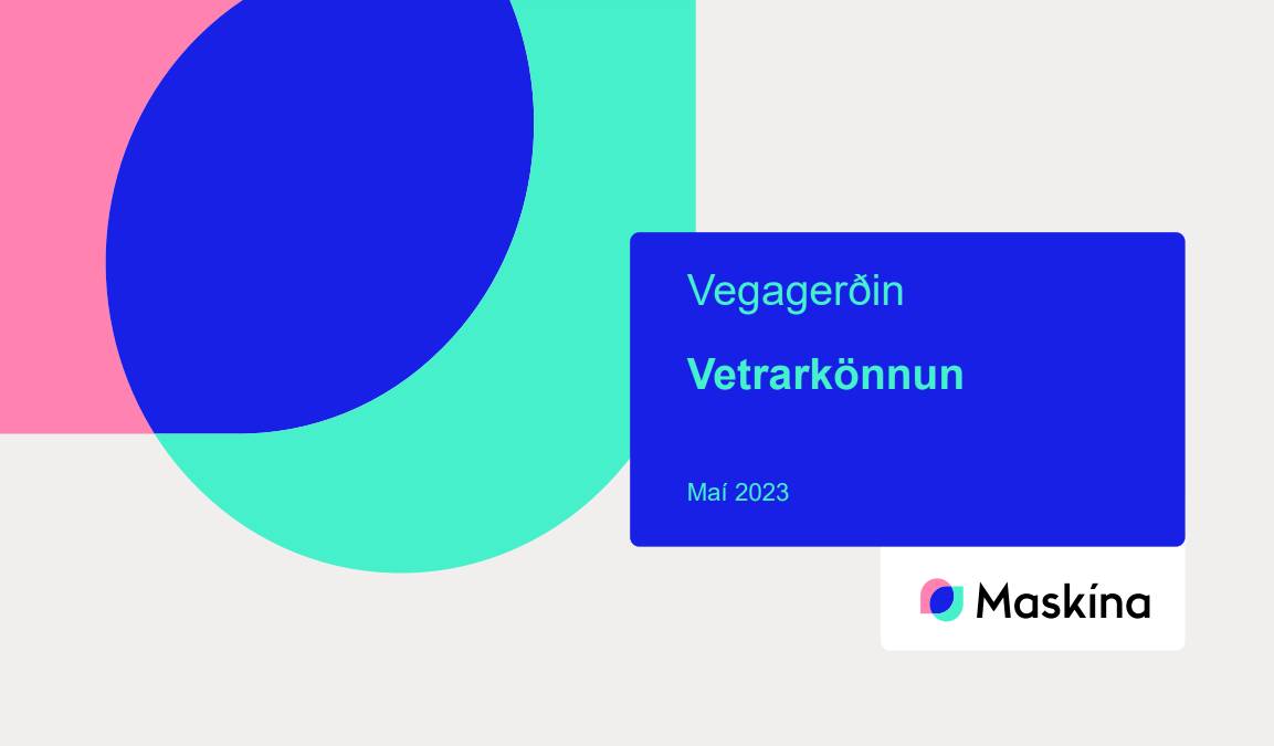 Forsíða - viðhorfskönnun - þjóðvegir landsins, vetur 2023