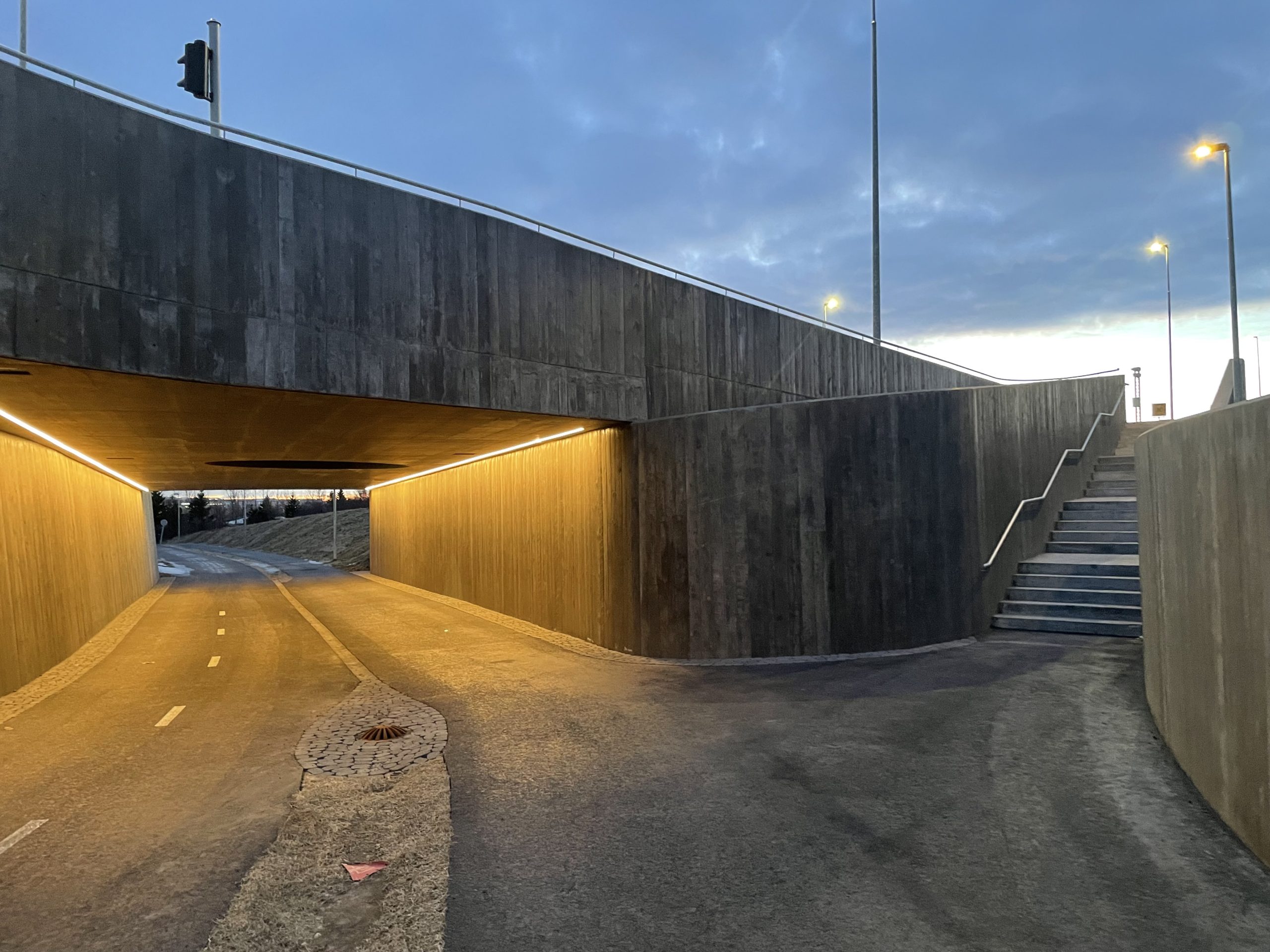 Underground tunnel located in Arnarnes.