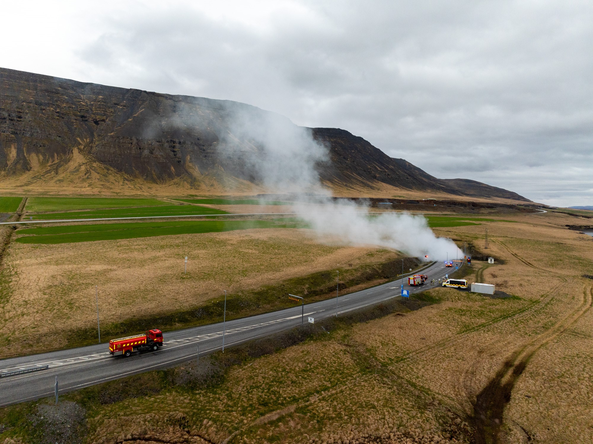 Hvalfjarðargöng, slökkviæfing.