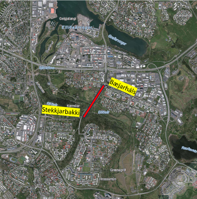 Vegna vinnu Veggerðarinnar á brúnni yfir Elliðaá við Árbæjarstíflu í Reykjavík á milli Breiðholts og Árbæjar verður Höfðabakki lokaður milli Bæjarháls og Stekkjarbakka miðvikudaginn 5. júní klukkan 22:00 til 22:30 og fimmtudaginn 6. júní klukkan 22:00 til 22:30.