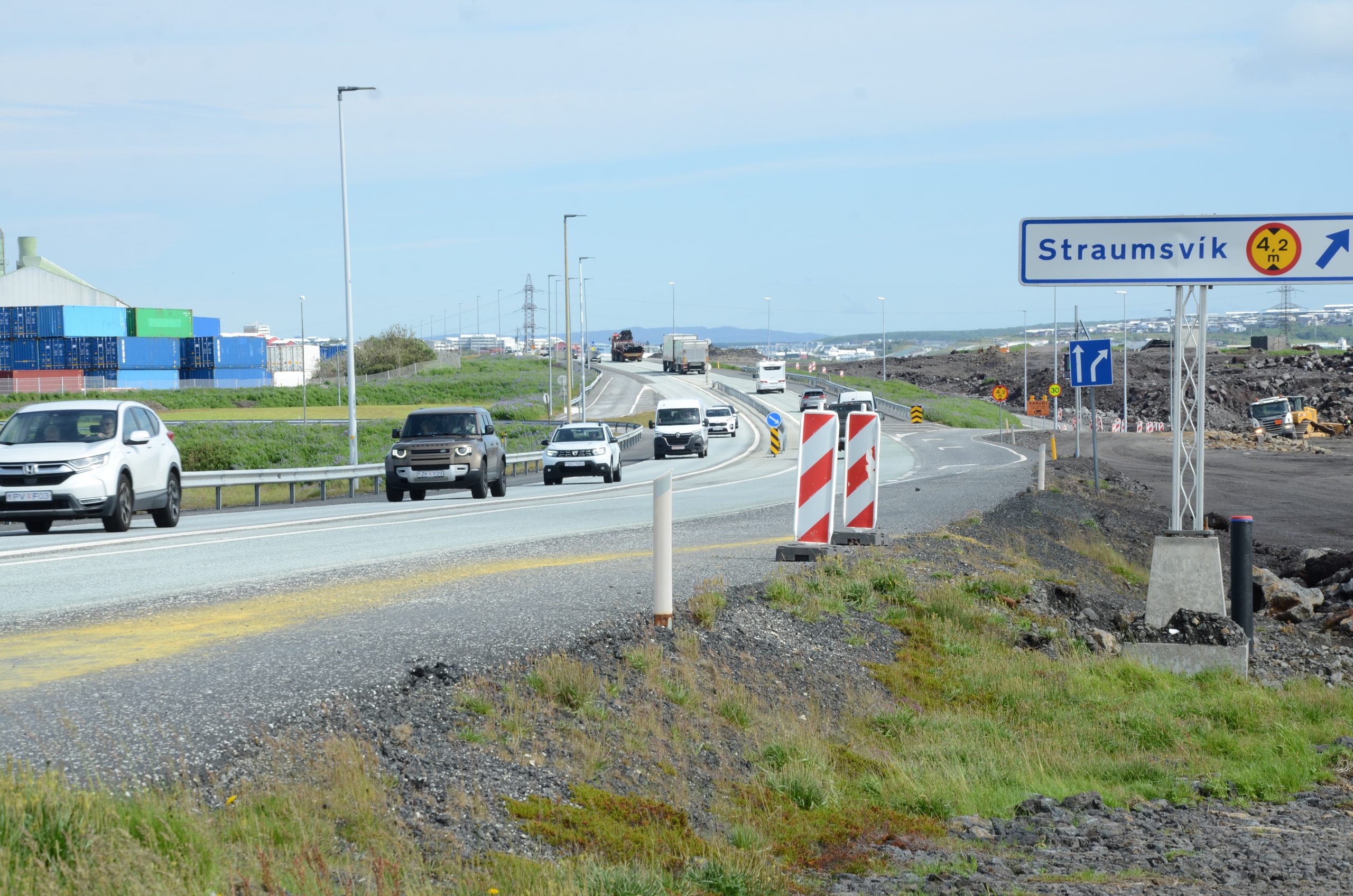 Framkvæmdir við tvöföldun Reykjanesbrautar