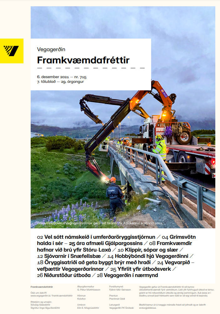Forsíða framkvæmdafrétta - desember 2021