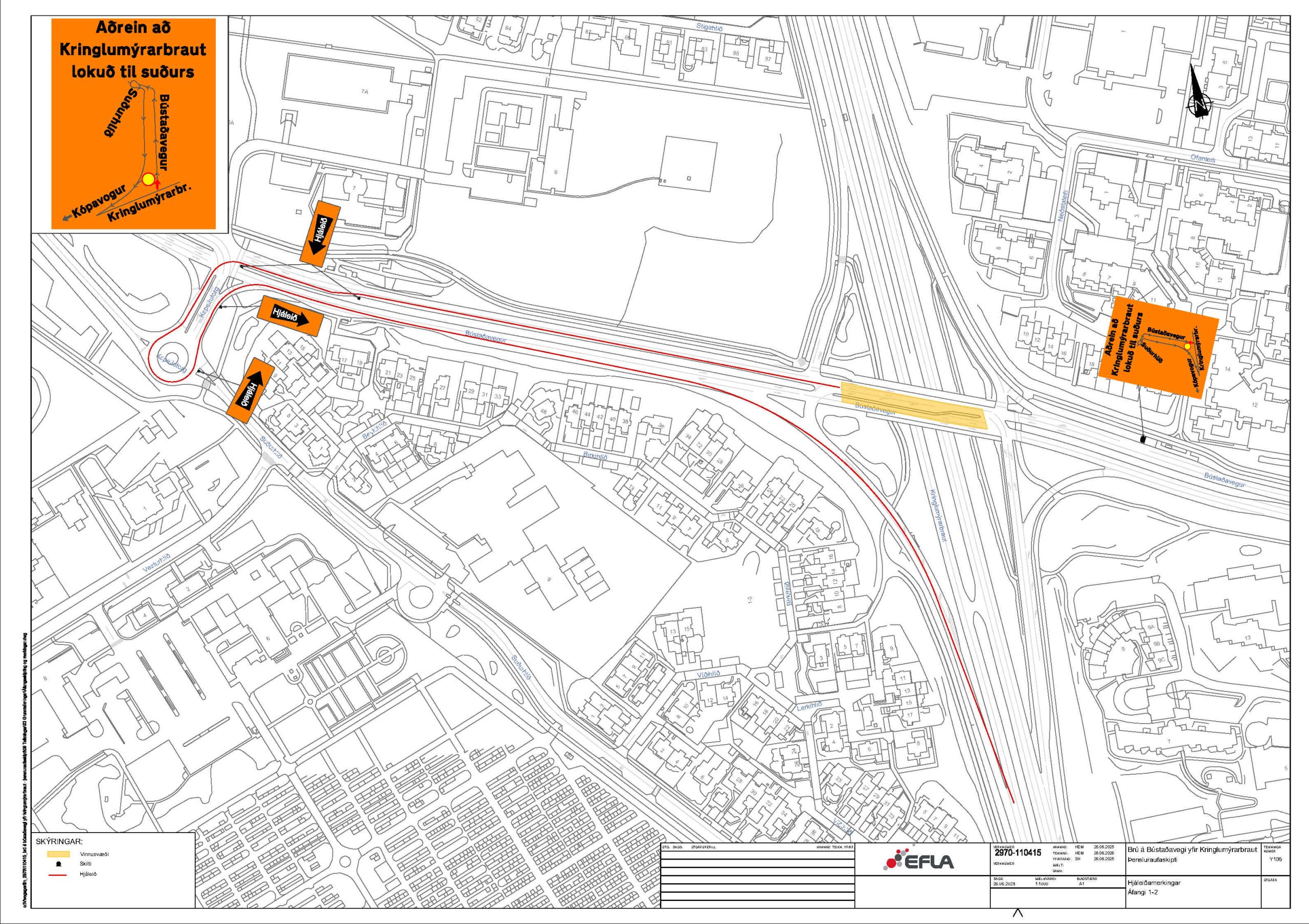 Vinnusvæðamerkingar.
