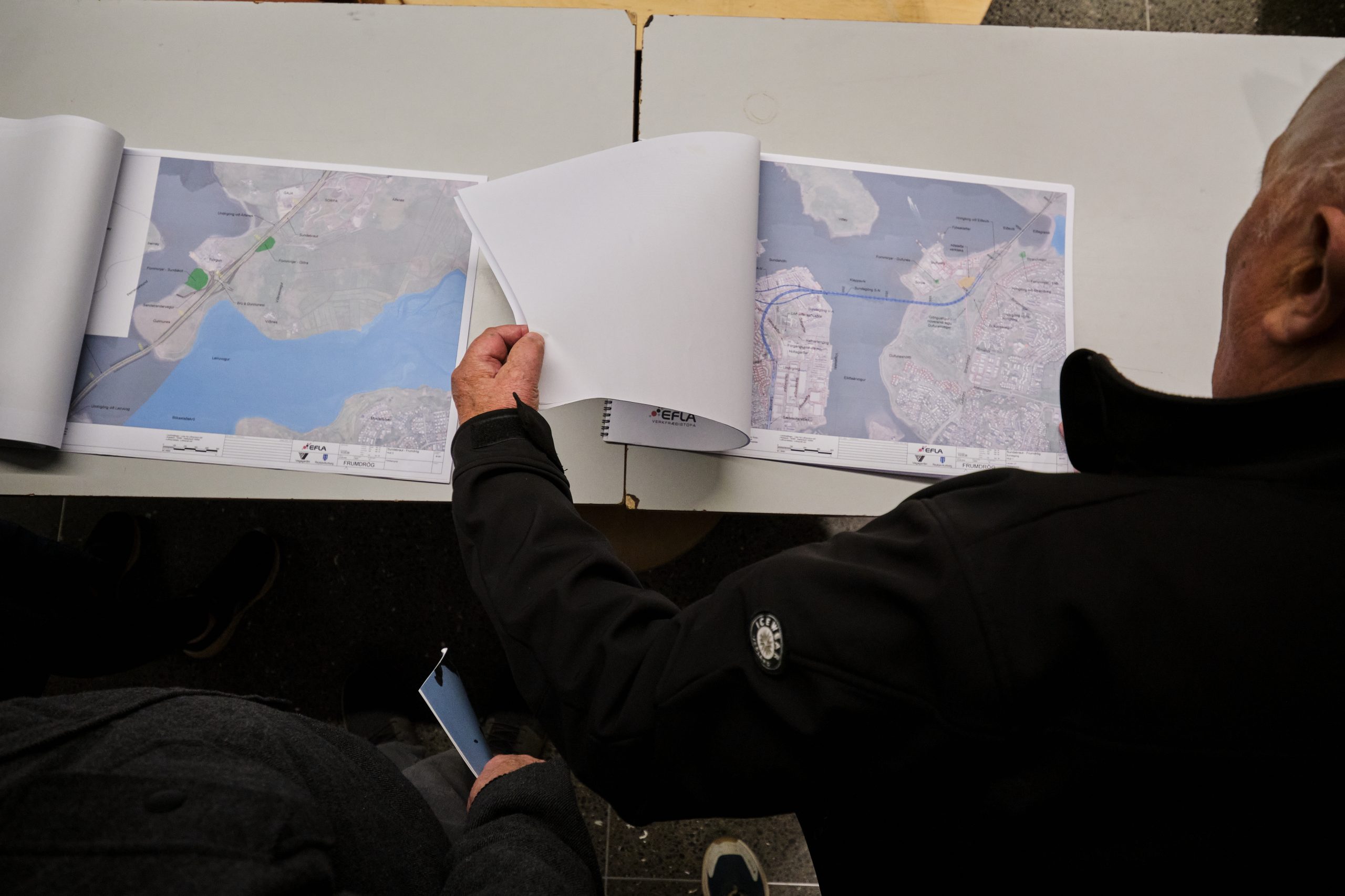 Á fundinum var kynnt umhverfismat vegna lagningar Sundabrautar. 