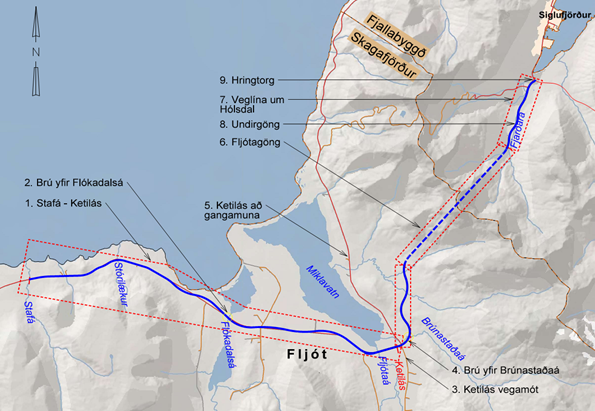 Yfirlitsmynd verkefnis í heild á frumdragastigi