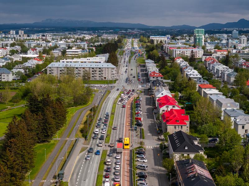 Miklabraut í Reykjavík.