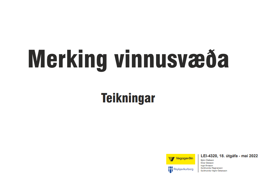 forsíða merking vinnusvæða teikningar