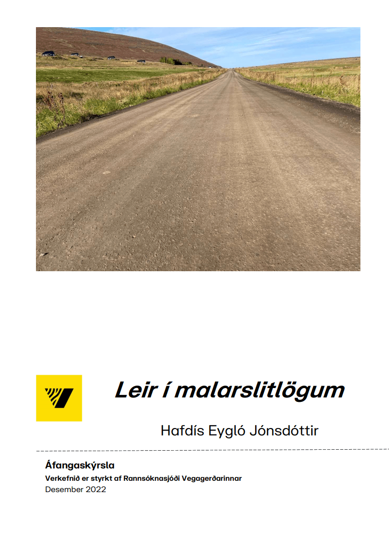 Leir í malarslitlögum