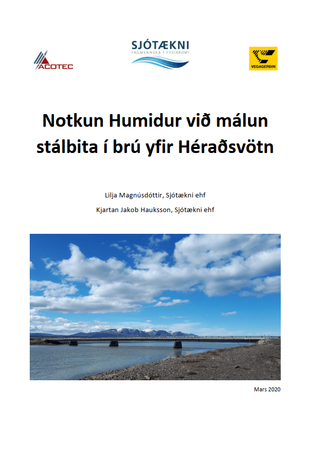 notkun humidur við málun stálbita yfir Héraðsvötn