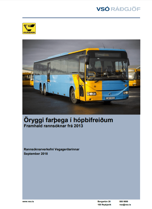 öryggi farþega í hópbifreiðum