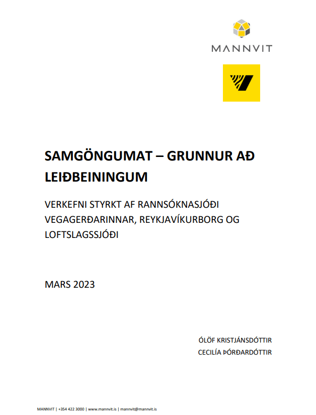 Samgöngumat - Grunnur að leiðbeiningum