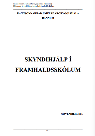 skyndihjálp í framhaldsskólum