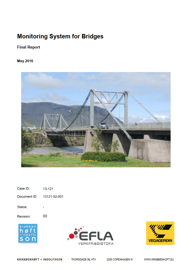 Vöktunarkerfi fyrir brýr - Olfusa Bridge - Monitoring