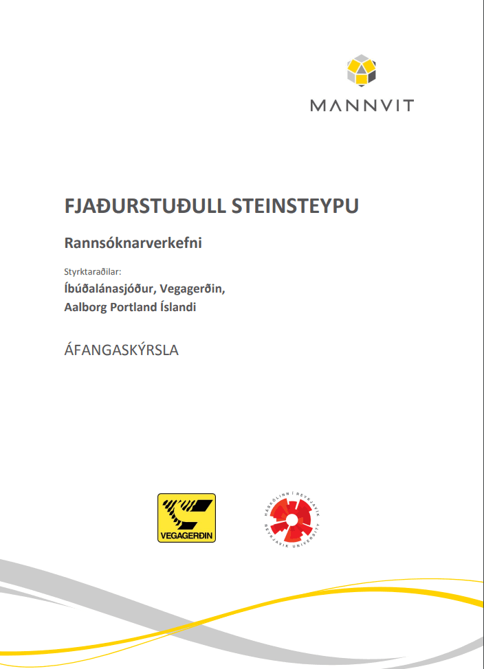 Fjaðurstuðull steinsteypu