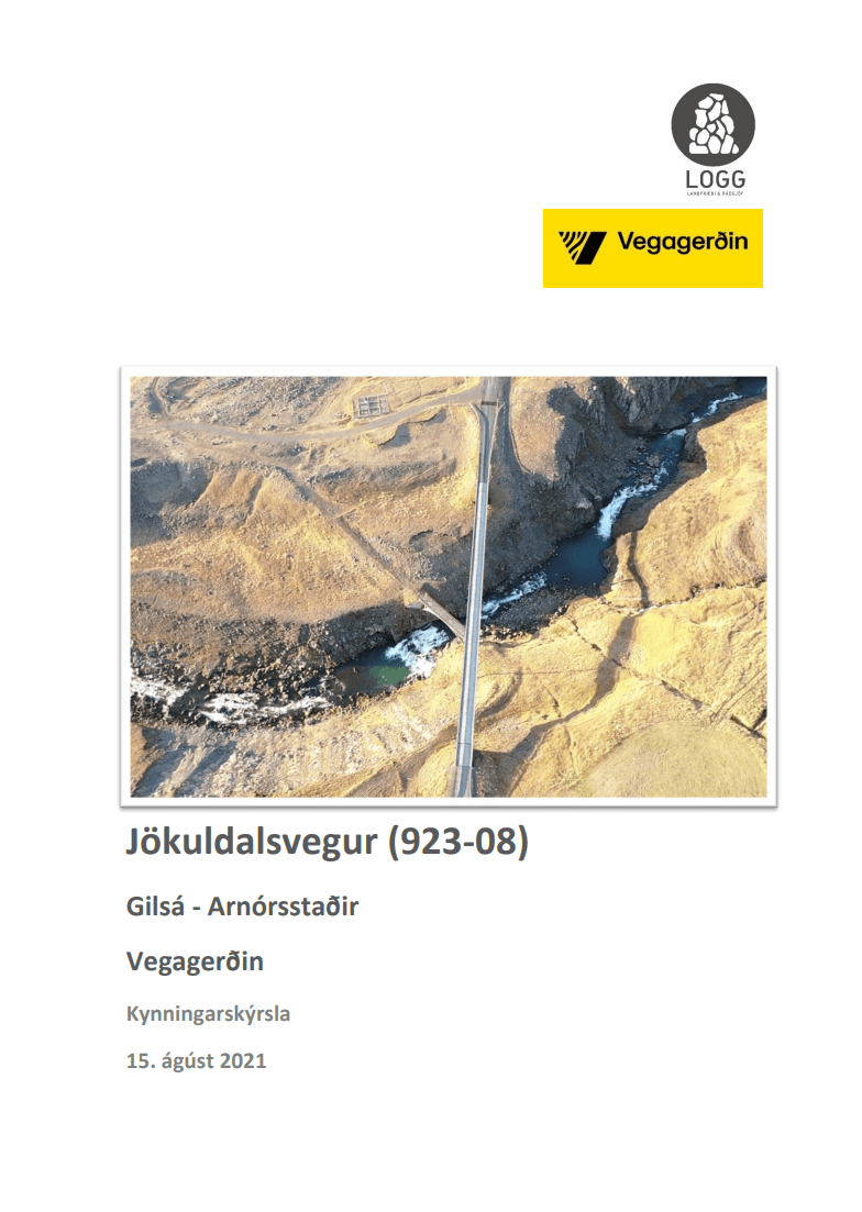 kynningarskýrsla - jökuldalsvegur