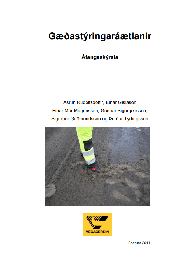 Gaedastyringaraaetlanir-Afangaskyrsla