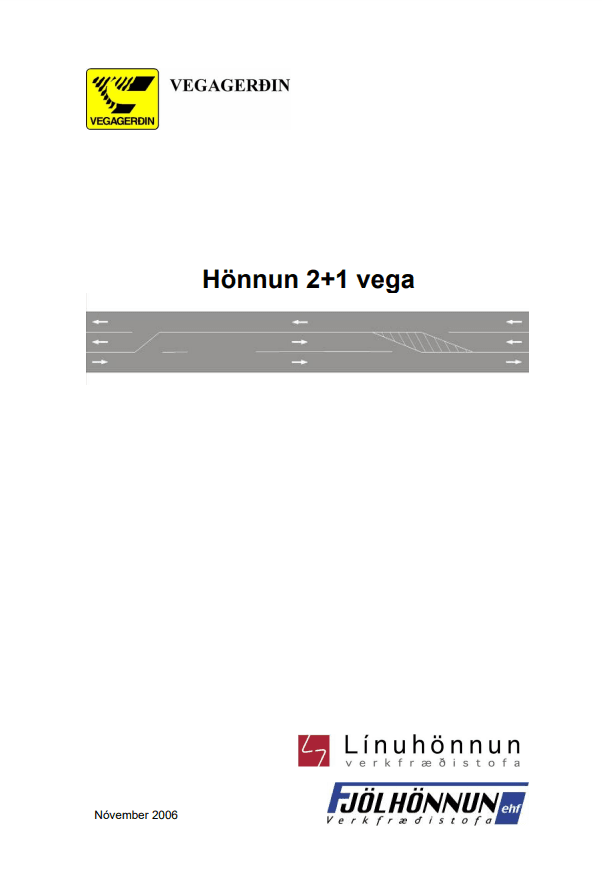 Leiðbeiningar um hönnun 2+1vega