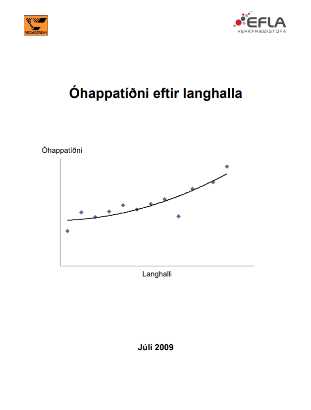 Óhappatíðni eftir langhalla vega